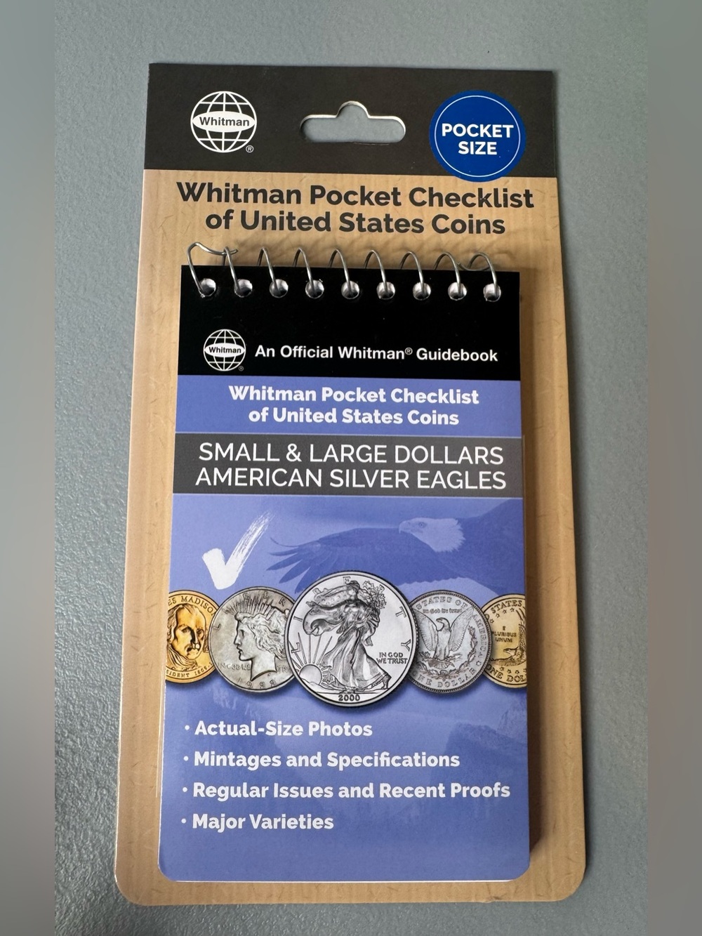 Whitman Pocket Checklist of United States Coins small & large dollars silver eag